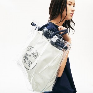 Bolsas Lacoste Feminino Branco Clear Shopper Bag BD7-17061K8