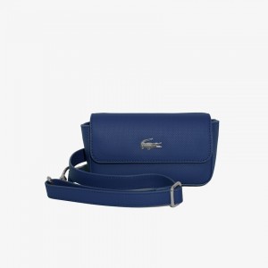 Bolsas Lacoste Feminino Azul Marinho Daily Classic Coated Canvas Fanny Pack KW9-29112I8
