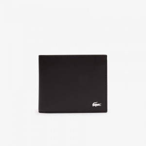 Bolsas Lacoste Masculino Marrom Escuro Fitzgerald billfold in leather JX6-51885L2