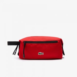 Bolsas Lacoste Masculino Vermelhas Néocroc Canvas Toilet Kit NE0-16711R7