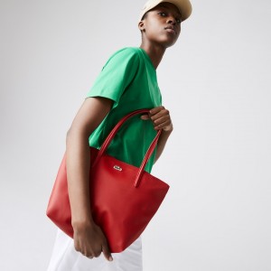 Bolsas Tote Lacoste Feminino Vermelhas L.12.12 Concept Small Zip SU8-96299C2