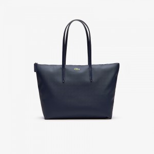 Bolsas Tote Lacoste Feminino Azul Marinho Azuis L.12.12 Concept Zip KK4-05220S6