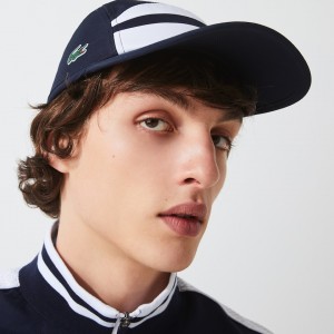 Boné Lacoste Masculino Azul Marinho Azuis Branco Azul Marinho Azuis SPORT Lightweight Colorblock Tennis GM4-63466I4