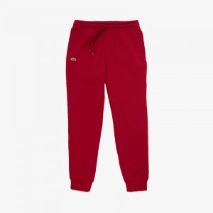 Calça Moletom Lacoste Masculino Vermelhas Escuro SPORT Fleece Tennis XE5-75497H7