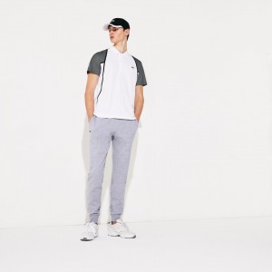 Calça Moletom Lacoste Masculino Cinzentas SPORT Fleece Tennis KE0-28432X5
