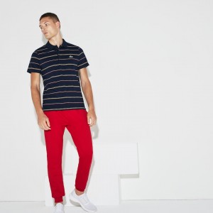 Calça Moletom Lacoste Masculino Vermelhas SPORT Fleece Tennis GW2-47164R5