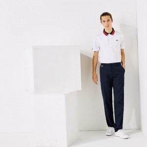 Calças Lacoste Masculino Azul Marinho Azuis SPORT Breathable Stretch Golf ZT6-11891W5