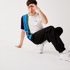 Calças Lacoste Masculino Pretas SPORT Performance Side Zip Track QI3-98839Y1