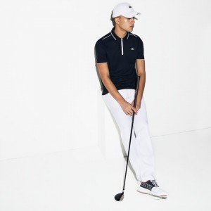 Calças Lacoste Masculino Branco SPORT Technical Gabardine Golf Chino LB8-07610J7