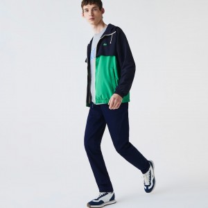 Calças Lacoste Masculino Azul Marinho Azuis Slim Fit Stretch Gabardine Chino XX3-87678V6