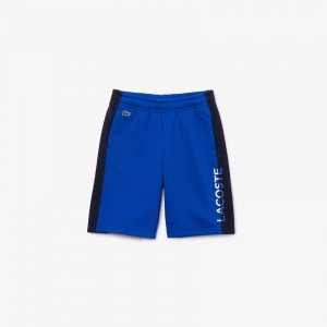 Calção Lacoste Criança Azuis Azul Marinho Azuis Two-Tone Fleece TE3-39273H4