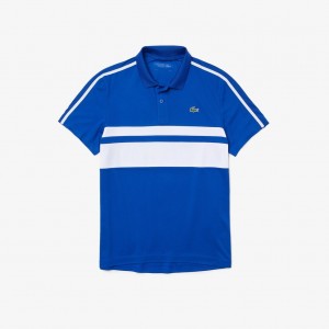Camisa Polo Lacoste Masculino Branco SPORT Breathable Piqué Tennis PK3-55125E7