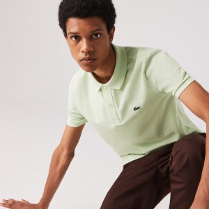 Camisa Polo Lacoste Masculino Verdes Slim Fit in Petit Piqué OI0-48264P4