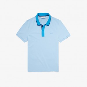 Camisa Polo Lacoste Masculino Turquesa Amarelas Roxo Rosa Two-Tone Collared MX8-09450X0