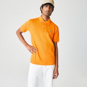 Camisas Lacoste Masculino Laranja Classic Fit L.12.12 Polo BN0-39373S3