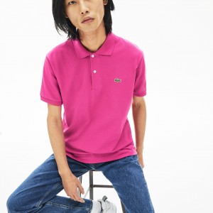 Camisas Lacoste Masculino Rosa Classic Fit L.12.12 Polo KP3-94079E2
