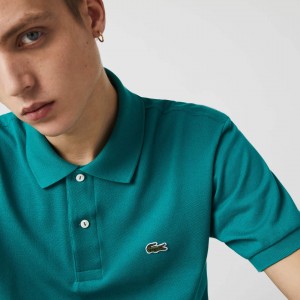 Camisas Lacoste Masculino Verdes Classic Fit L.12.12 Polo GO4-90159D2