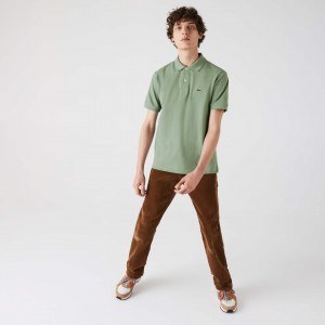 Camisas Lacoste Masculino Verdes Classic Fit L.12.12 Polo HE6-46584F3