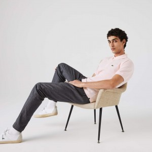 Camisas Lacoste Masculino Luz Rosa Classic Fit L.12.12 Polo GF9-93189P8