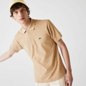 Camisas Lacoste Masculino Bege Classic Fit L.12.12 Polo IP0-40224I5