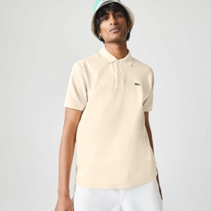 Camisas Lacoste Masculino Bege Classic Fit L.12.12 Polo BD5-89668M2