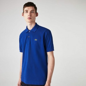 Camisas Lacoste Masculino Azuis Classic Fit L.12.12 Polo ZC1-03720X5