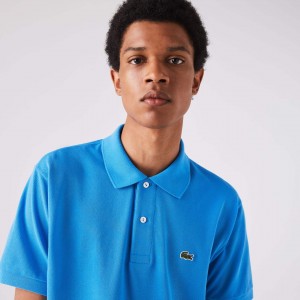 Camisas Lacoste Masculino Azuis Classic Fit L.12.12 Polo VI7-52835R2
