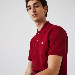 Camisas Lacoste Masculino Vermelhas Escuro Classic Fit L.12.12 Polo CW6-89428E7