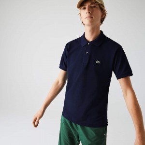 Camisas Lacoste Masculino Azul Marinho Azuis Classic Fit L.12.12 Polo JK5-28272B4