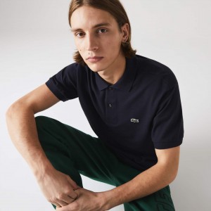 Camisas Lacoste Masculino Azul Marinho Azuis Classic Fit L.12.12 Polo SB4-31653R6