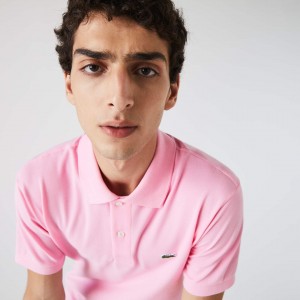 Camisas Lacoste Masculino Rosa Classic Fit L.12.12 Polo FZ2-49324R2