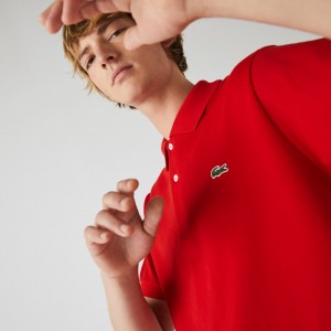 Camisas Lacoste Masculino Vermelhas Classic Fit L.12.12 Polo RG9-75507G3