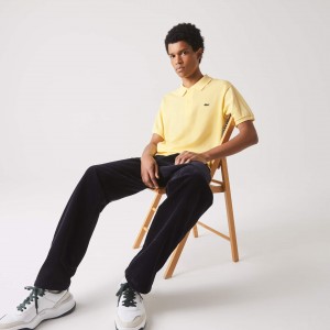 Camisas Lacoste Masculino Amarelas Classic Fit L.12.12 Polo DW8-56075D6