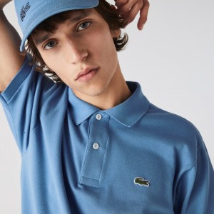 Camisas Lacoste Masculino Azuis Classic Fit L.12.12 Polo WB5-83378U5
