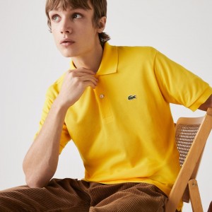 Camisas Lacoste Masculino Amarelas Classic Fit L.12.12 Polo CU4-74427B8