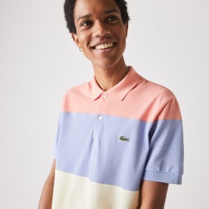 Camisas Lacoste Masculino Turquesa Amarelas Roxo Rosa Fresh And Light Cotton Piqué Classic Fit Polo FW6-35723X3