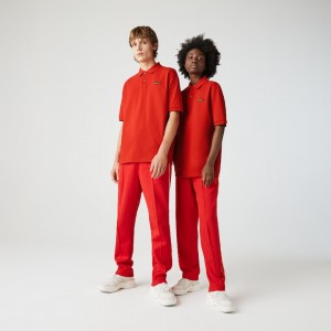 Camisas Lacoste Masculino Vermelhas LIVE Loose Fit Cotton Piqué Polo KN2-96019P2
