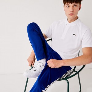 Camisas Lacoste Masculino Branco SPORT Breathable Run-Resistant Interlock Polo VG1-41714J5