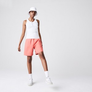 Camiseta Lacoste Feminino Branco Sleeveless Scoopneck Top CW2-21122Q0