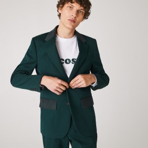 Casacos Lacoste Masculino Verdes LIVE Cotton Cloth Suit CA6-82758E8