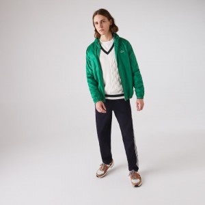 Casacos Lacoste Masculino Verdes SPORT Hooded Water-Resistant RN2-50375J0
