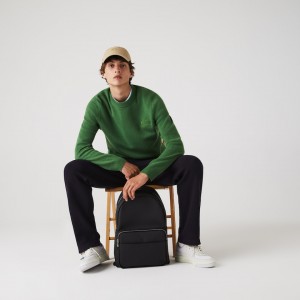 Mochilas Lacoste Masculino Pretas Classic Petit Piqué AD0-80018G1