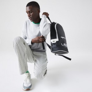 Mochilas Lacoste Masculino Pretas Ultimum Coated Canvas JN1-10701P8