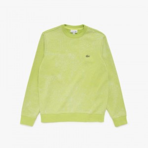 Moletons Lacoste Masculino Amarelas Motion Textured Crew Neck XX3-35433V6