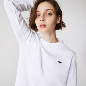 Moletons Lacoste Feminino Branco SPORT Fleece Tennis HL2-42954O3