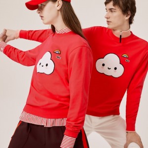 Moletons Lacoste Masculino Vermelhas x FriendsWithYou Print TU5-78007E2