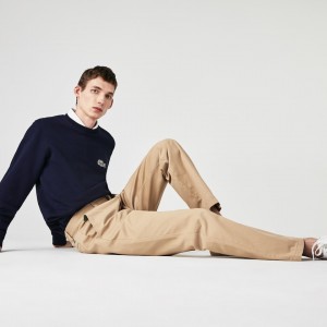 Moletons Lacoste Masculino Azul Marinho Azuis Branco x National Geographic Organic Cotton CF4-55455U2