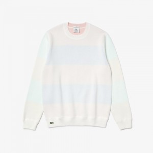 Suéteres Lacoste Masculino Branco LIVE Reversible Cotton OA3-74177K6