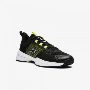 Tenis Lacoste Masculino Pretas Luz Amarelas AG-LT 21 Textile WF6-41014J9
