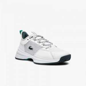 Tenis Lacoste Feminino Branco Verdes AG-LT 21 Textile and Synthetic ZT6-98169E9